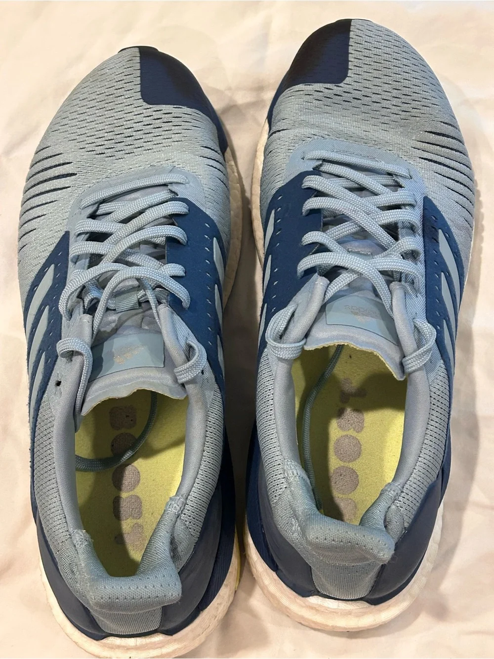 Adidas SolarGlide ST Boost Men’s Light Blue Running Shoes 9